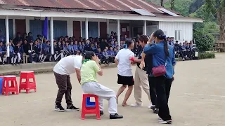 GIRLS MUSICAL CHAIR RACE 😂👍