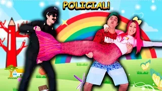 A SEREIA FOI PRESA POR UM POLICIAL - The mermaid pretend play with police