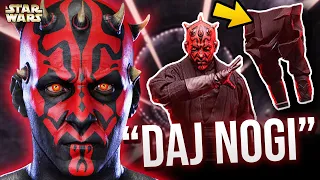 Jak potężny byłby Darth Maul, gdyby nie stracił nóg w "Star Wars: Mroczne widmo"?