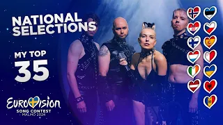 Eurovision 2024: NATIONAL SELECTIONS (MY TOP 35) [NEW🇫🇮🇺🇦🇱🇺🇮🇪]