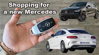 Car Shopping for a 2020 Mercedes C43 AMG Coupe or GLC43 AMG...plus car tour/review!