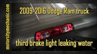 2012 RAM third brake lamp removal, reseal, and reinstall