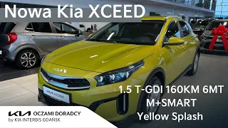 Nowa Kia XCEED [1.5 T-GDI 160KM 6MT] wersja M z pakietem SMART w kolorze Splash Lemon | 4K