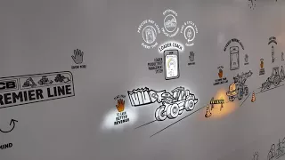 JCB Interactive projection wall