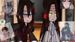 mdzs react to Wie wuxian and lan zhan as soukoku ||bsd x mdzs ||bad ||short like are lil chibi