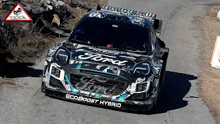 Test Day Sébastien Loeb | Pre Rallye Monte-Carlo WRC 2022 | Ford Puma Rally1 [Passats de canto]