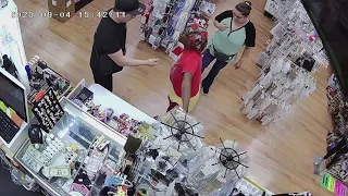 Surveillance footage shows confrontation, gunshot during attempted beauty supply shoplifting