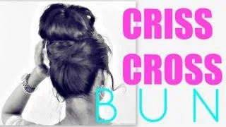 ★CUTE BUN HAIRSTYLES | CRISS CROSS UPDOS FOR MEDIUM LONG HAIR TUTORIAL | SCHOOL PROM  WEDDING STYLES