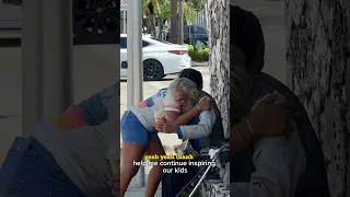 A compassionate little girl shares a magical surprise with a homeless man🥰✨ #explore