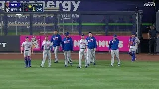 NYM@NYY: Matz plunks Teixeira, benches empty