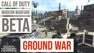 Call Of Duty Modern Warfare Beta  Ground war gameplay Xbox One X 4k 32 vs 32 player