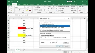 Automatic Highlight Minimum & Maximum Values in MS Excel (2007-2019)