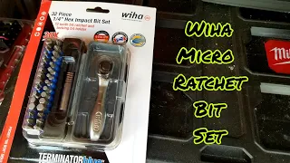 Wiha Micro 1/4" Impact Ratchet Bit Set