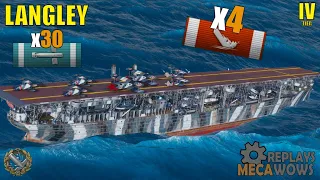 Langley 4 Kills & 139k Damage | World of Warships Gameplay