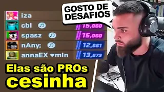 Caí CONTRA um TIME FEMININO PROFISSIONAL de CS - Partida DIFÍCIL e MUITO DISPUTADA