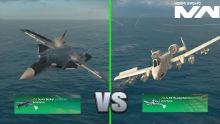 Comparison Between A-10 Thunderbolt II And Su-47 Berkut | Modern Warships