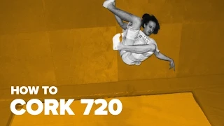 Как сделать корк 720 на батуте (How to Cork 720 on a trampoline)