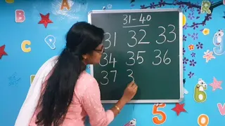 practice to read and write numbers 31 to 40 / Number formation 31 to 40/Diana's Classroom 🙂