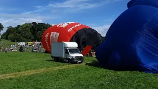 Rigging Thomas The Tank Engine balloon, Shape Spectacular at Bristol International Balloon Fiesta