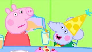 Peppa Pig Helps Out at Edmond Elephant's Birthday Party | Family Kids Cartoon