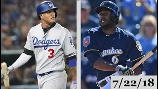 Los Angeles Dodgers vs Milwaukee Brewers Highlights || July 22, 2018