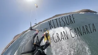 Freestyle kitesurf POV motivation from Gran Canaria - 21 month progression