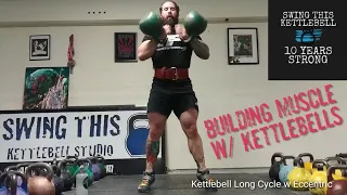 Bodybuilding Kettlebell Exercise : Eccentric Focused Clean and Jerk