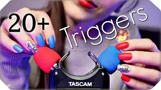 ASMR 20+ TASCAM Triggers for Sleep & Tingles (NO TALKING) Deep Relaxing Ear to Ear Sounds 💙 3 Hours