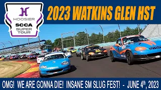 OMG, We are Gonna DIE! Insane Spec Miata War at Watkins Glen HST 2023