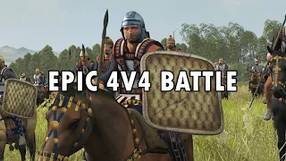 Epic 4v4 Battle - Multiplayer Battle - Total War Rome 2