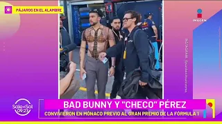 ¡Checo Pérez y Bad Bunny juntos! El puertorriqueño sorprende con su outfit | Sale el Sol