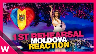 🇲🇩 Moldova First Rehearsal (REACTION) Natalia Barbu "In the Middle" @ Eurovision 2024.