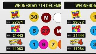 NLCB Online Draws Wednesday 7th December 2022