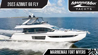 2023 Azimut 68 Fly | Now Available at MarineMax Fort Myers | Luxury and Elegance on the Water!