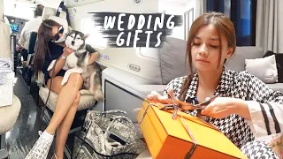 Private Plane Back Home + Unboxing Wedding Gifts! | Vern & Ben