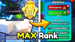 I Got MAX RANK.. (Toilet Tower Defense)