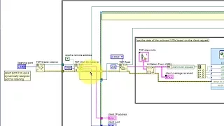 LabVIEW code: TCP client-server (walk-through)