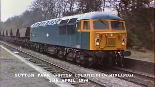 BR in the 1990s Sutton Park Sutton Coldfield W Midlands Disused on 15th April 1994