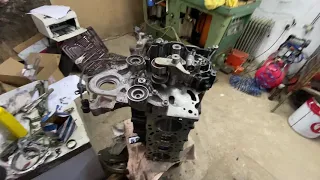 Ремонт мотора Mitsubishi Pajero sport 2013г.