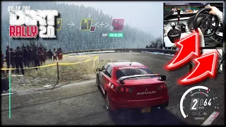 Mitsubishi Lancer Evolution X Monte Carlo HillClimb - Downhill / Thrustmaster T300RS DiRT Rally 2.0