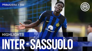 INTER 4-0 SASSUOLO | U19 HIGHLIGHTS | CAMPIONATO PRIMAVERA 1 TIM 23/24 ⚽⚫🔵