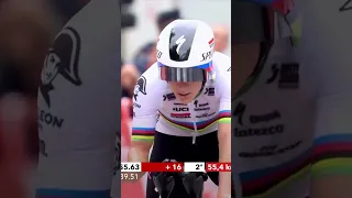 Filippo Ganna Reacts To Remco Evenepoel Individual Time trial #shorts  #vuelta #cycling