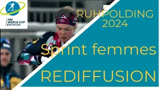 BIATHLON 2024 SPRINT FEMMES RUHPOLDING 2024