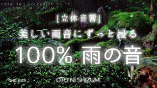 【睡眠用BGM・雨の音 睡眠 勉強・立体音響】美しい雨音に永遠に浸る 100% 雨の音 | 集中 読書 | 自然音 | ONS-0129