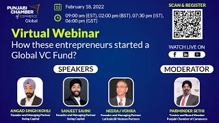 PCC Virtual Webinar- How these Entrepreneurs started a Global VC Fund?