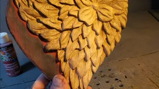 Beginner Wood Carving. Step by Step Flower & Petals.