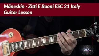 Måneskin - Zitti E Buoni ESC 21 Italy - Guitar Lesson