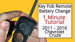 How To Replace A 2011 - 2016 Chevrolet Cruze Key Fob Remote Battery