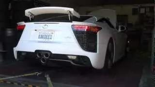 2012 Lexus LFA Whitest White Dyno Run 1 @ SP Engineering