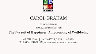 The Dickey Center at Dartmouth presents: Carol Graham, The Pursuit of Happiness